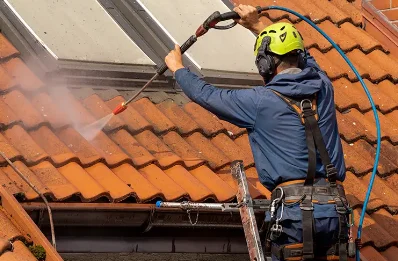 Démoussage et hydrofuge de toiture à Haréville